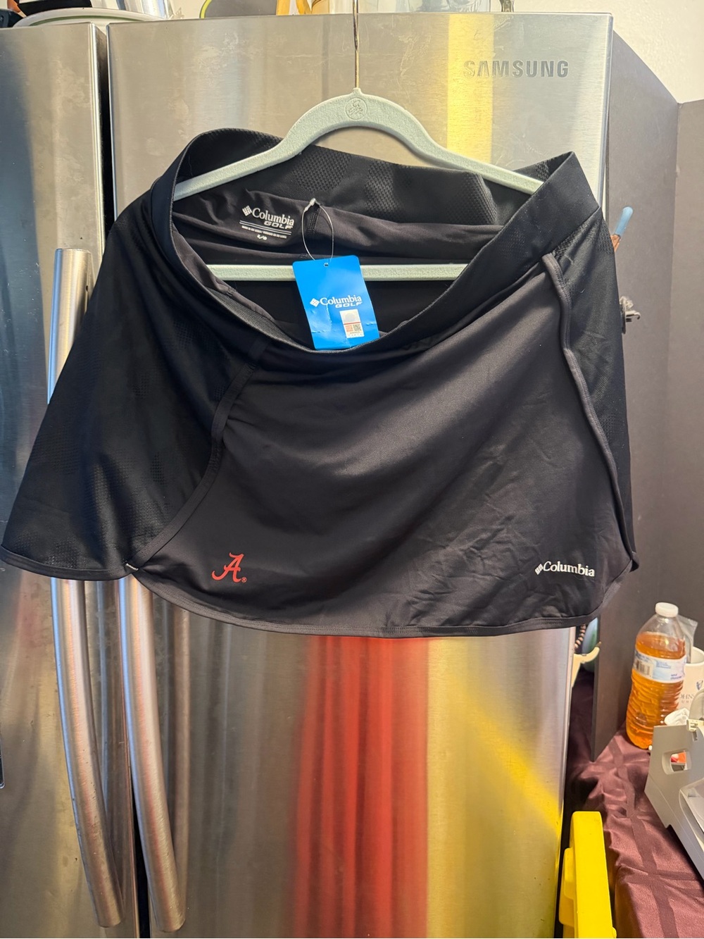 Columbia Black Athletic Skort with Red Accent 'A' Logo